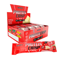 Protein Crisp Bar Sabor Cheesecake Frutas Vermelhas (Cx c/ 12 Unidades de 45g) - Integralmdica