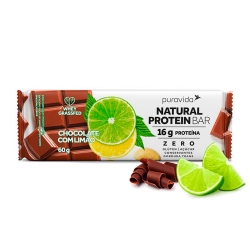 Natural Protein Bar Sabor Chocolate com limo (60g) - Pura Vida