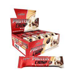 Protein Crisp Bar Sabor Leite em P c/ Creme de Avel (Cx c/ 12 Unidades de 45g) - Integralmdica