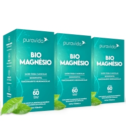 Kit 3 Unidades Bio magnsio (60 cpsulas) - Pura Vida