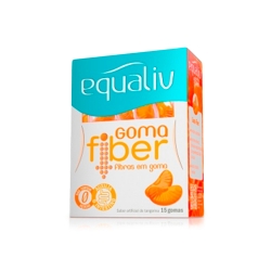 Goma Fiber Sabor Tangerina (15 gomas) - Equaliv