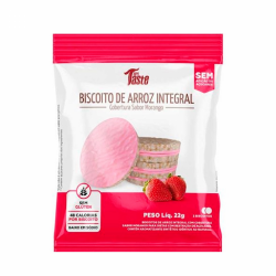 Biscoito de Arroz Sabor Morango (1 Unidade de 22g) - Mrs Tasty