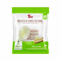 Biscoito de Arroz Sabor Torta de Limo (1 Unidade de 22g) - Mrs Tasty