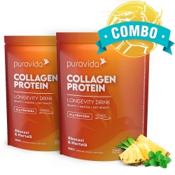 Combo 2 un Collagen Protein Sabor Abacaxi com Hortel (450g) - Pura Vida