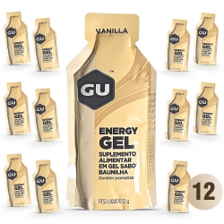 Energy Gel Com Cafena Sabor Baunilha (12 unid de 32g) - GU