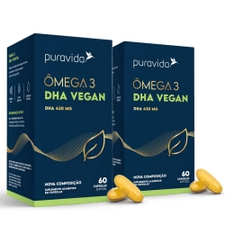 Kit 2 un Vegan mega 3 DHA (60 Cpsulas) - Pura Vida