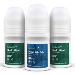 Kit 3 un Natural Desodorante Sortidos (55 ml) - Pura Vida