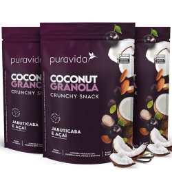 Kit 3 un Coconut Granola Sabor Jabuticaba e Aa (180g) - Pura Vida