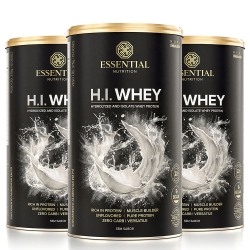 Kit 3unid  Hi Whey Protein Sem Sabor (375g) - Essential