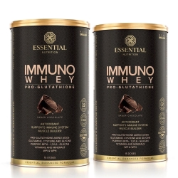 Kit 2unid Immuno Whey Pro-Glutathione Sabor Chocolate (465g) - Essential