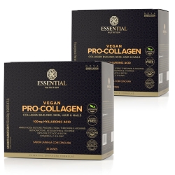 Kit 2unid Vegan Pro-Collagen Box sabor Laranja com Cenoura (30 Sachs de 11g) - Essential