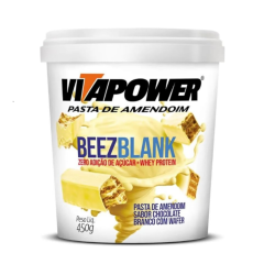 Pasta de Amendoim Integral Beez Blank (450g) - Vitapower