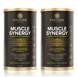 Kit 2uni Muscle Synergy Sabor Pssego e Frutas Tropicais (454,5g) - Essential Nutrition