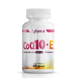 Coq10 200mg + Vitamina E (60caps) Physical Pharma