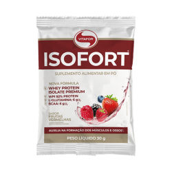 Isofort - Whey Protein Isolate Bio Protein Sabor Frutas Vermelhas (1 Sach de 30g) - Vitafor