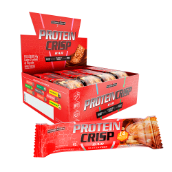 Protein Crisp Bar Sabor Amendoim (Cx c/ 12 Unidades de 45g) - Integralmdica