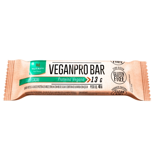 Veganpro Bar Sabor Cacau (1 Unidade de 40g) - Nutrify