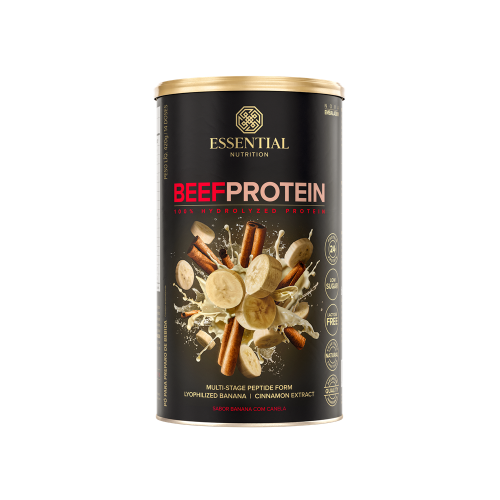 Beef Protein Sabor Banana c/ Canela (420g) - Essential