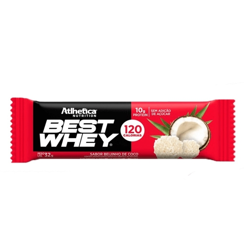 Best whey Bar Sabor Beijinho De Coco (1 Unidade de 32g) - Atlhetica Nutrition