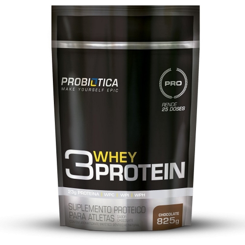 3 Whey Protein Sabor Baunilha (825g) - Probiótica