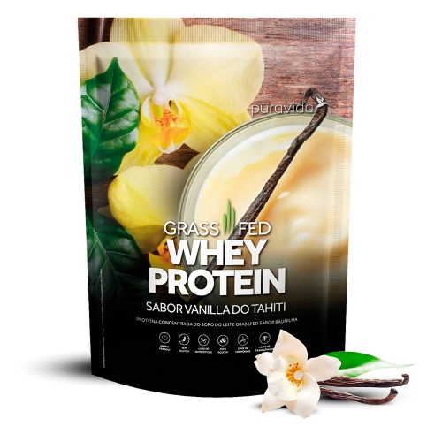 Whey Protein Grassfed Sabor Baunilha (900g) - Pura Vida