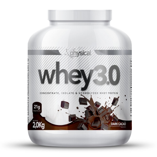 Whey 3.0 Sabor Dark Cacao (2kg) - Physical Pharma