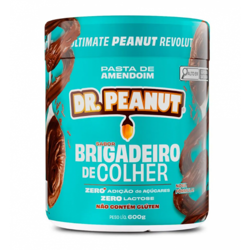 Pasta de Amendoim Sabor Brigadeiro de Colher (600g) - Dr Peanut