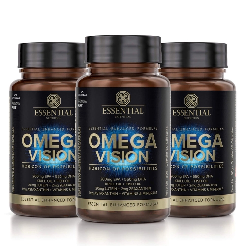 Kit 3unid mega Vision (60 cpsulas) - Essential Nutrition