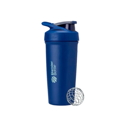 Coqueteleira Strada Stainless Térmica Cor FC Blue (710ml) - Blender Bottle