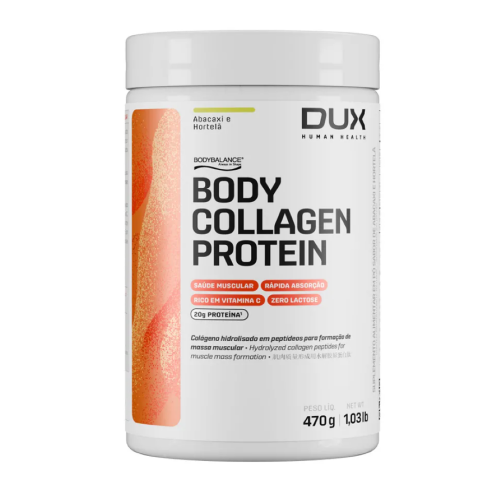 Body Collagen Protein Sabor Abacaxi e Hortelã (470g)  - Dux Nutrition