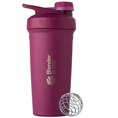 Coqueteleira Strada Twister Stainless Cor FC Plum (710ml) - Blender Bottle