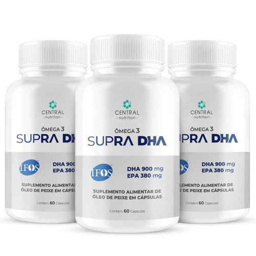 Kit 3unid Supra DHA (60 Caps) - Central Nutrition