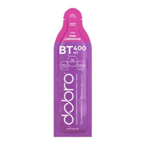 Gel BT 400 Nit Com Cafeína 100mg Sabor Pink Lemonade (30g) - Dobro