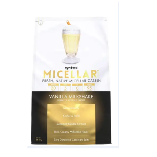 Caseina Micellar Refil Sabor Vanilla MilkShake (900g) - Syntrax