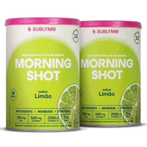 Kit 2uni Morning Shot Sabor Limão (144g) - Sublyme