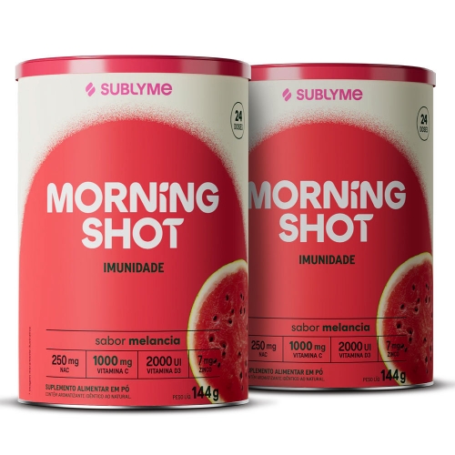 Kit 2unid Morning Shot Sabor Melancia (144g) - Sublyme