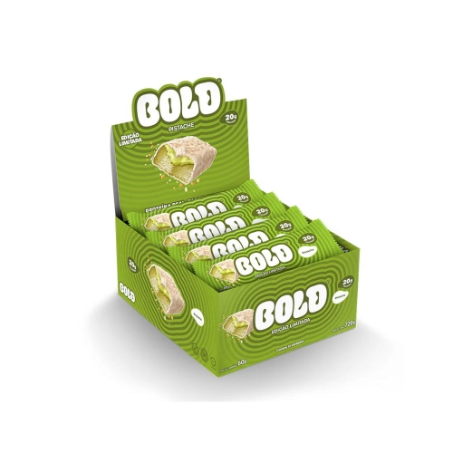 Bold Bar Sabor Pistache (Caixa 12 Unidades de 60g) - Bold Snacks