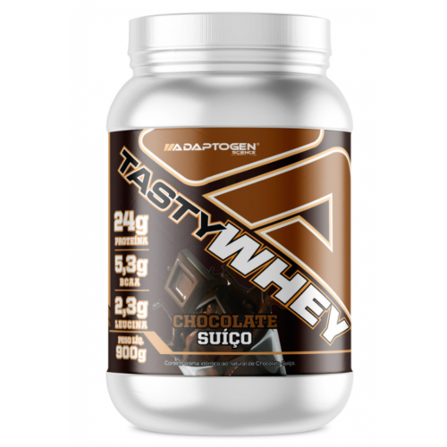 Tasty Whey Sabor Chocolate Suiço (900g) - Adaptogen Science